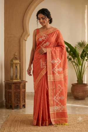 1017 Cotton Blend Sarees