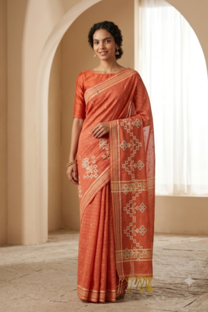 1017 Cotton Blend Sarees