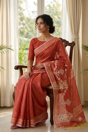 1017 Cotton Blend Sarees